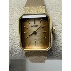 Seiko 11-3649 Vintage Working Ladies Manual Wind Watch 18MM 6.75" Cocktail